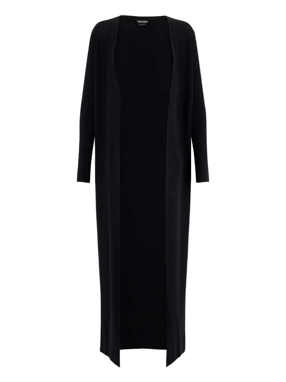 TOM FORD Maxi vest met open voorkant Zwart