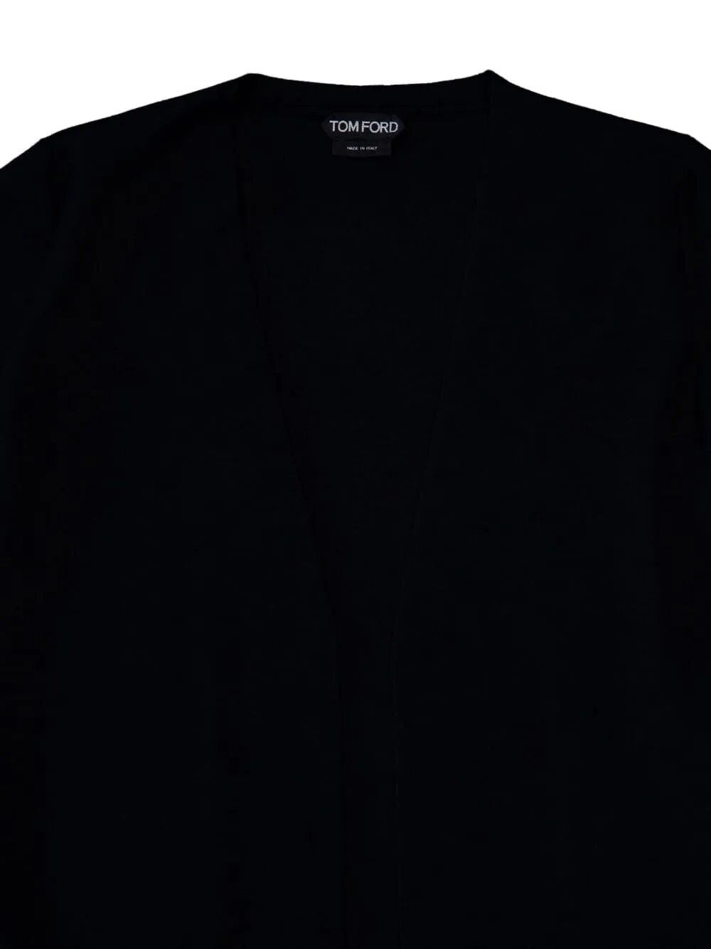 TOM FORD Maxi vest met open voorkant Zwart