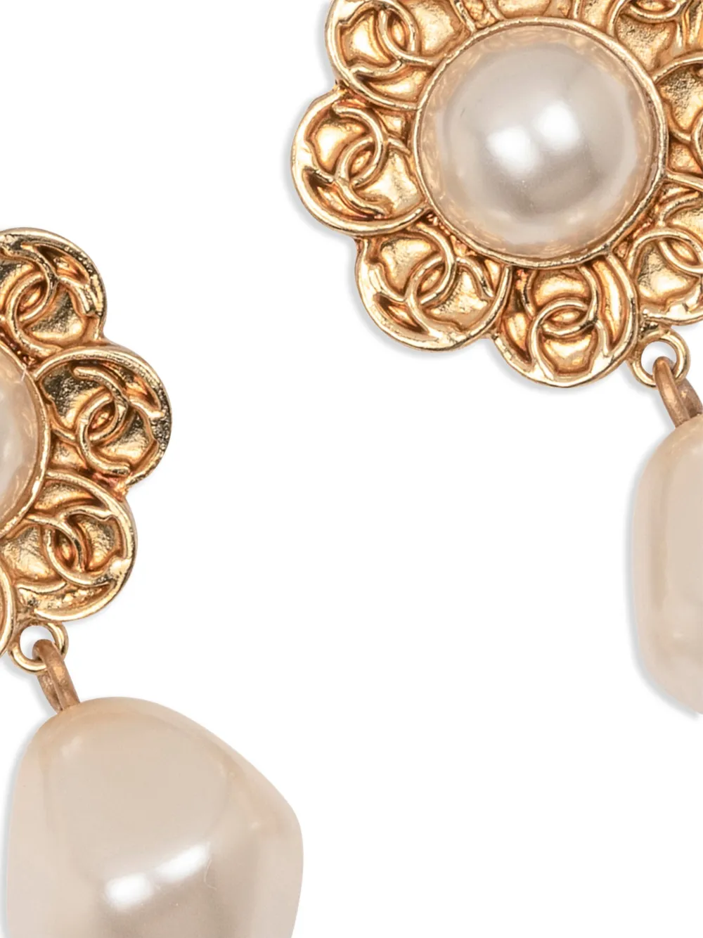 Jennifer Behr Brilynn baroque-pearl drop earrings - Goud