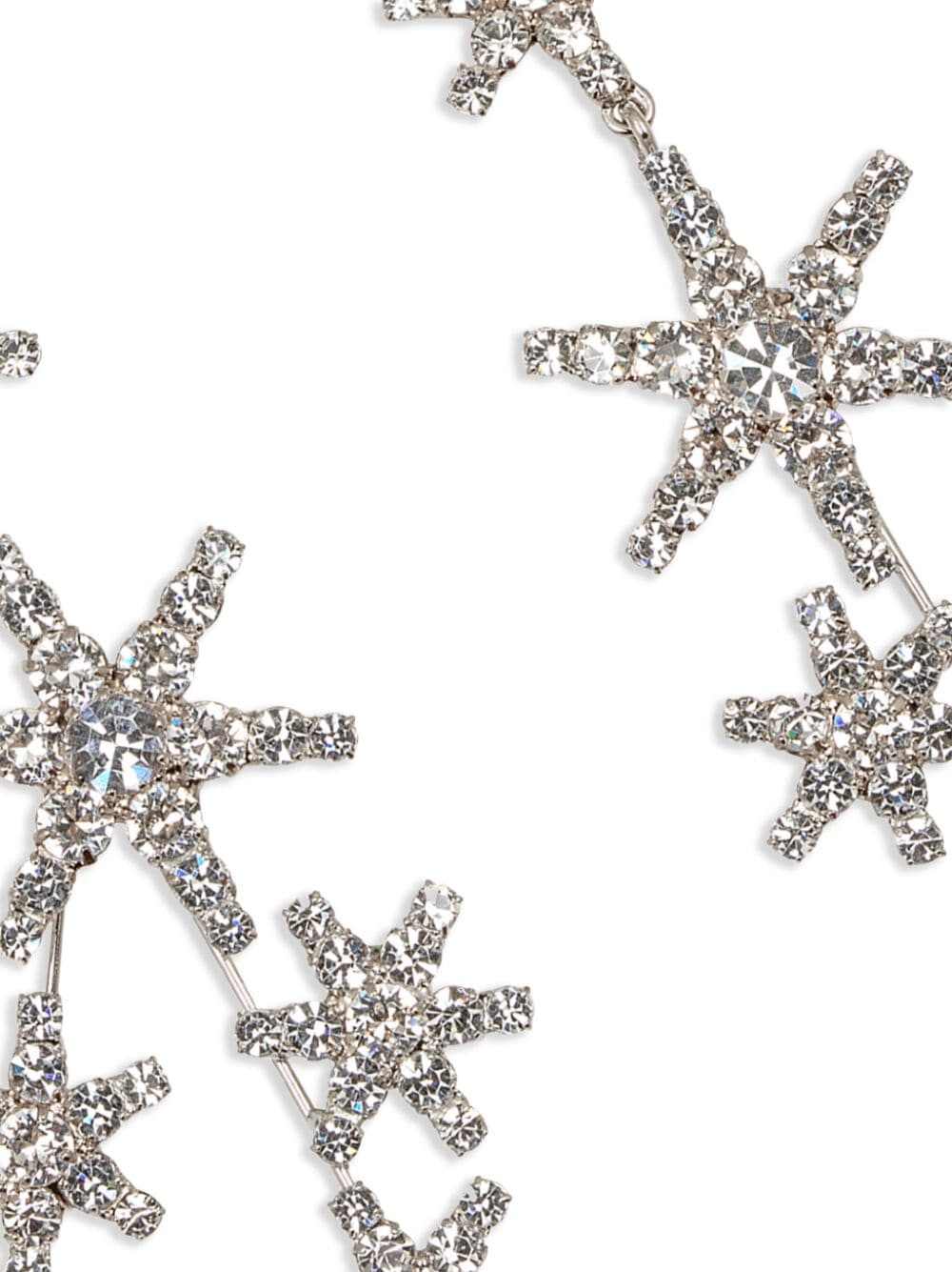 Shop Jennifer Behr Chiron Crystal-embellished Earrings In Silver