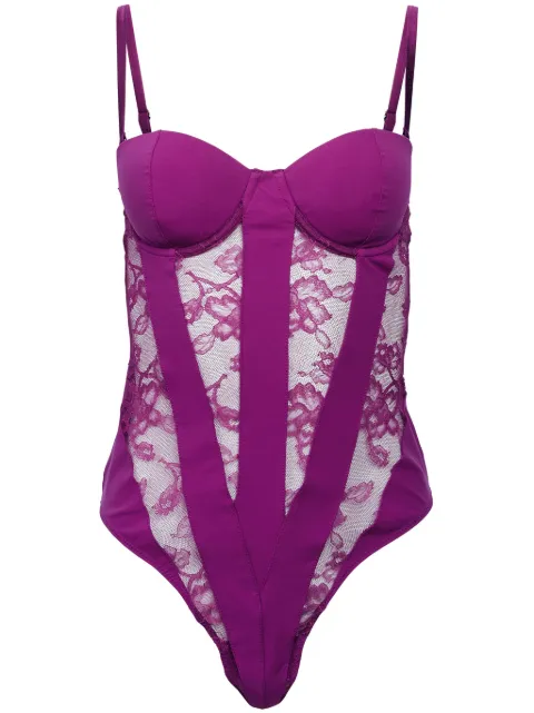 Fleur Du Mal cupped lace bodysuit