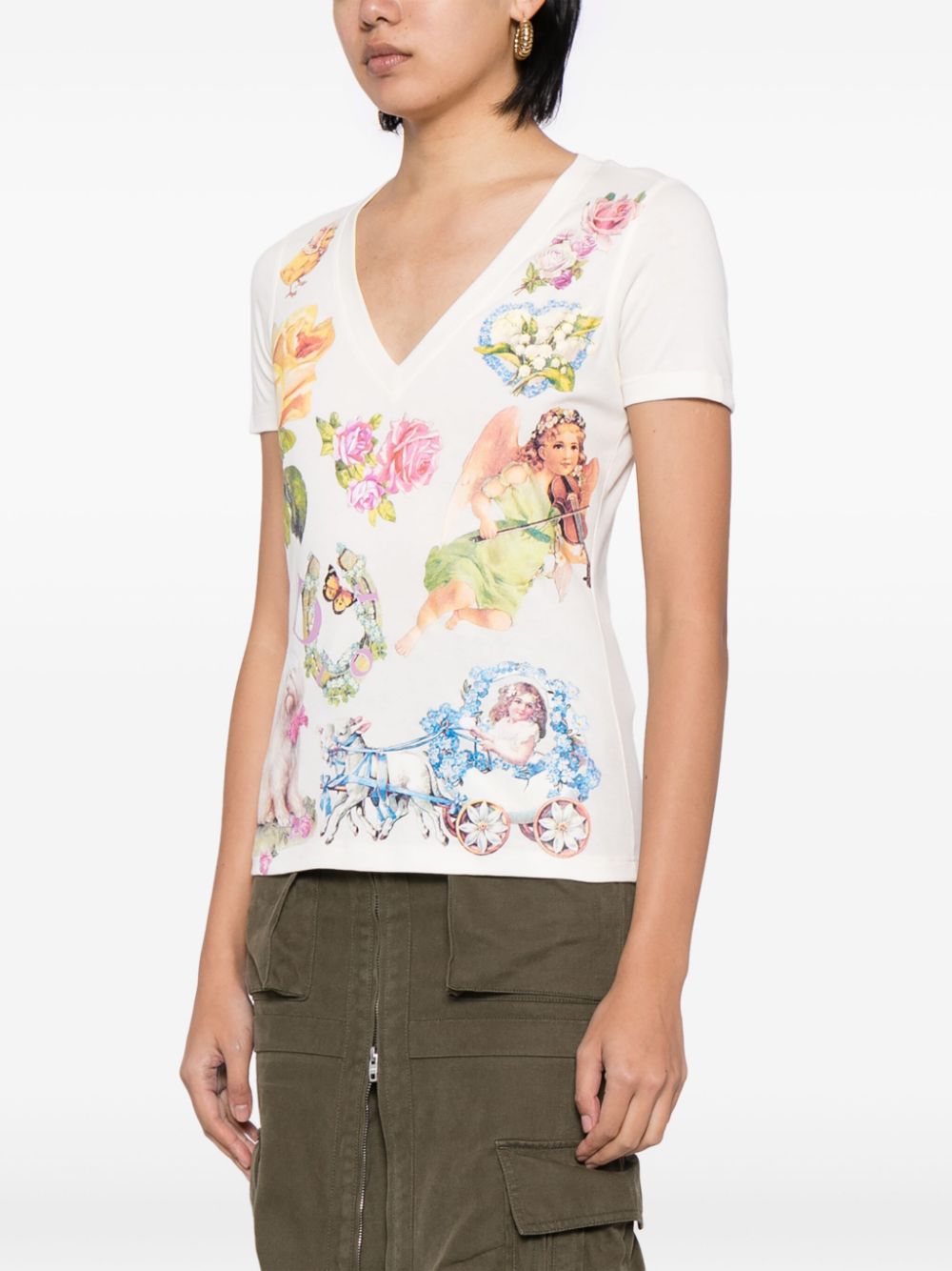 Christian Dior 2005 graphic-print cotton T-shirt Women