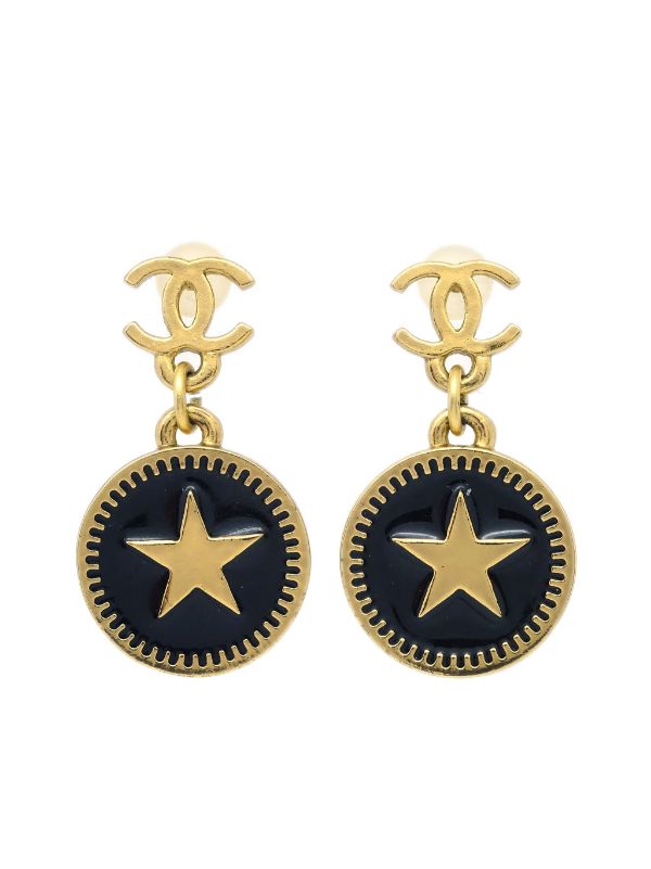 2020 CC star drop earrings