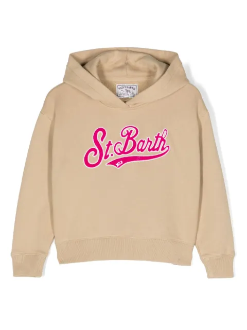 MC2 Saint Barth Kids logo-print cotton jersey hoodie