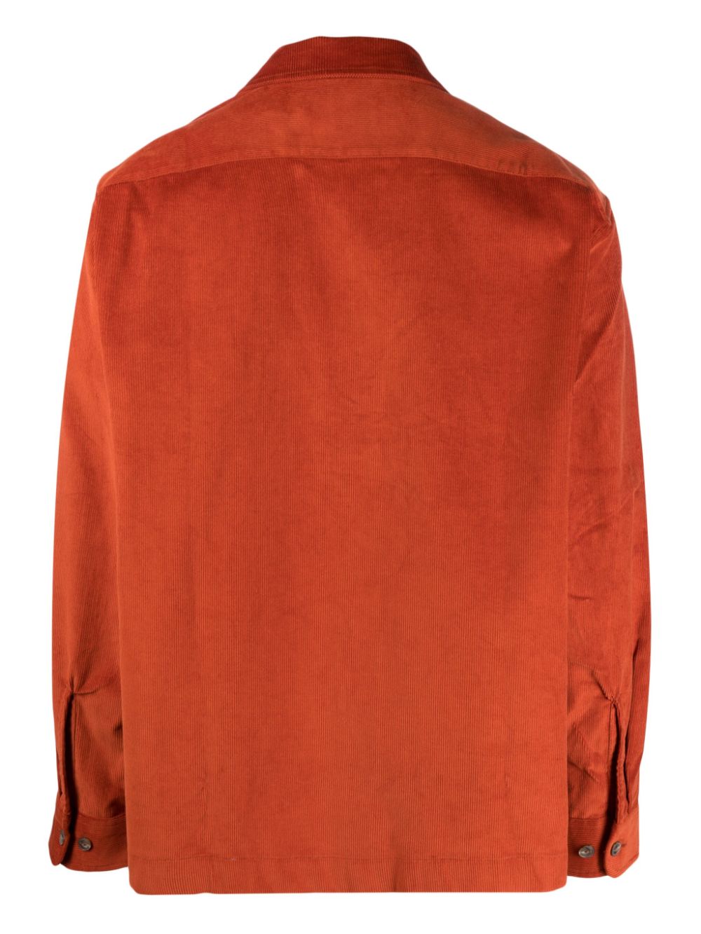 Shop Filson Long-sleeve Cotton Corduroy Shirt In Orange