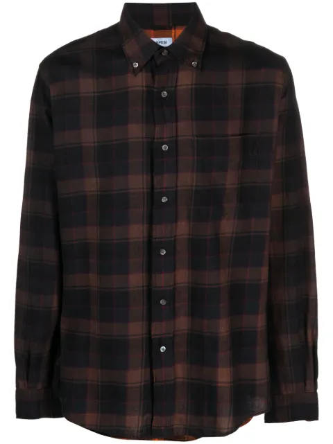 ASPESI plaid-checked cotton shirt