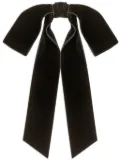 Jennifer Behr bow-detailing velvet head piece - Black