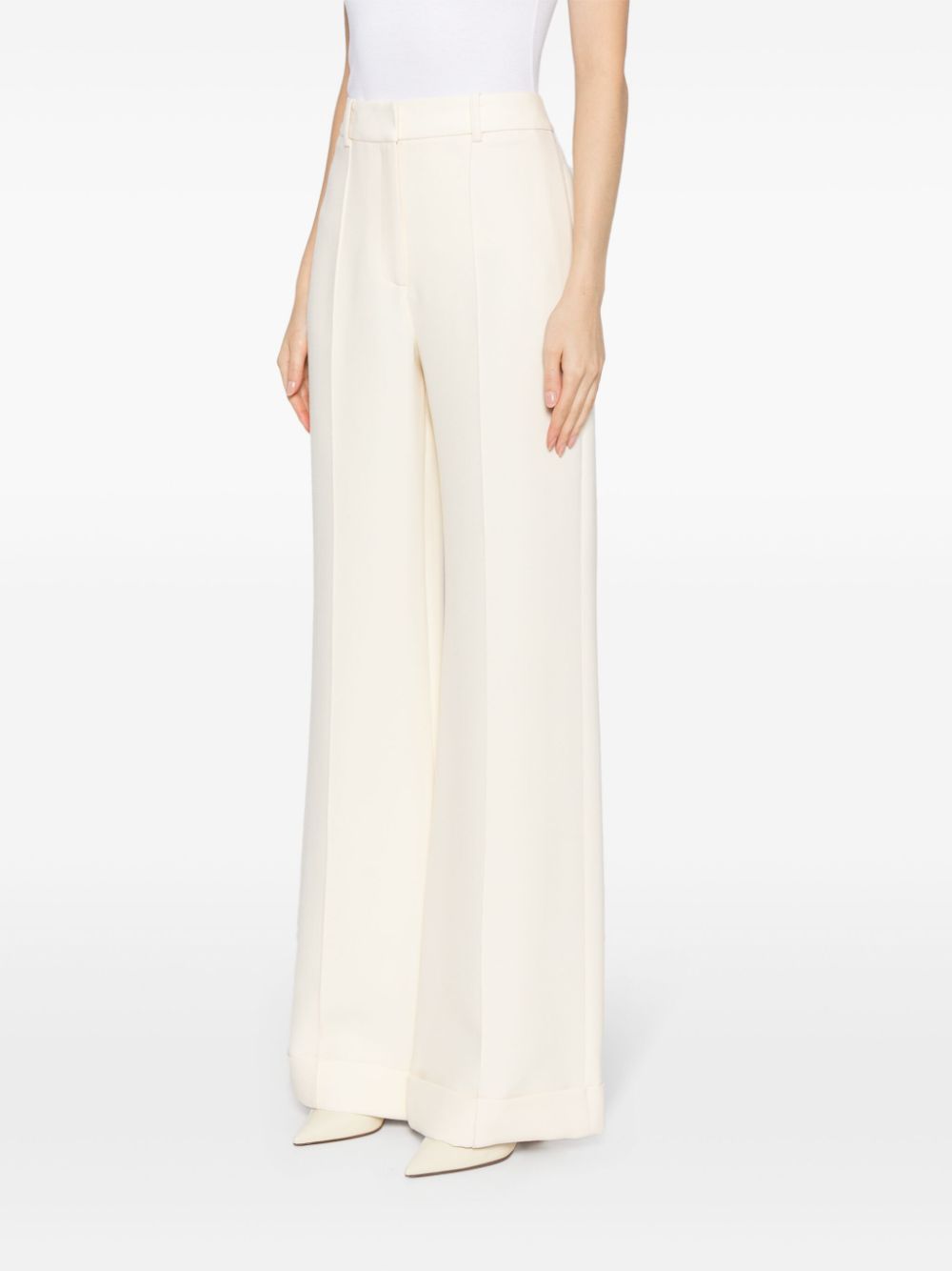 Shop Adam Lippes Deeda Wide-leg Trousers In Neutrals