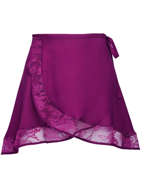 Fleur Du Mal wraparound high-waist skirt