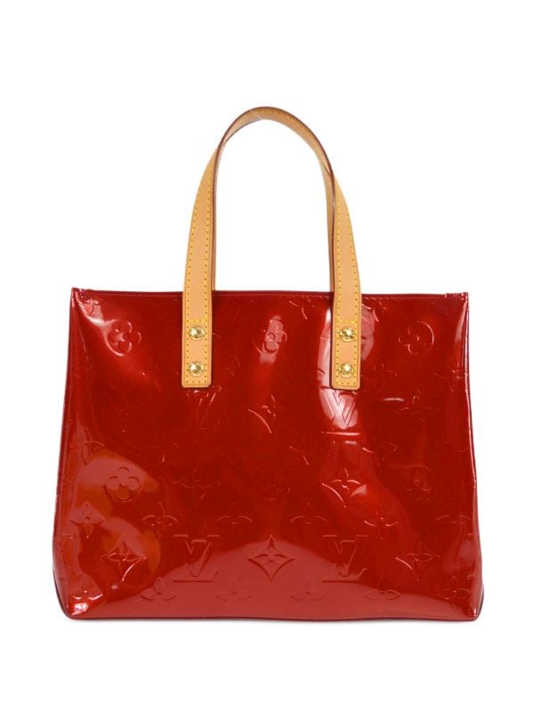 Louis Vuitton Reade Red Patent Leather Handbag (Pre-Owned)
