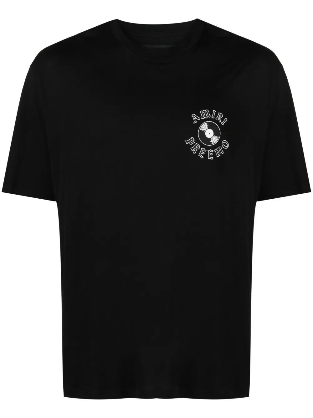 Amiri Premier Record Crew-neck T-shirt In Black