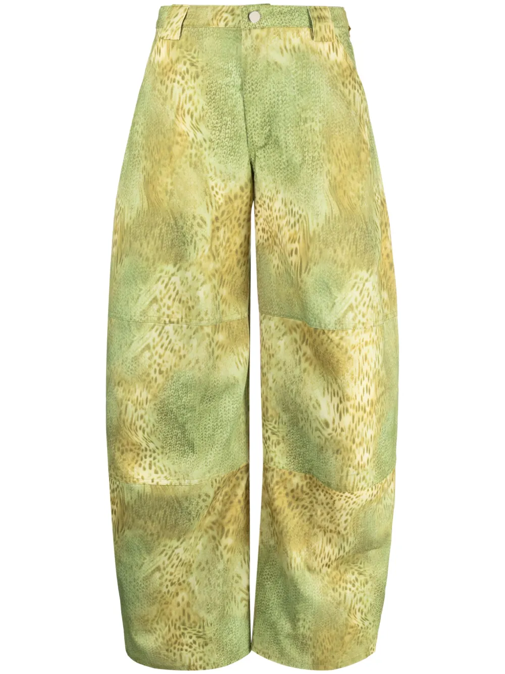 Collina Strada Broek met print Groen