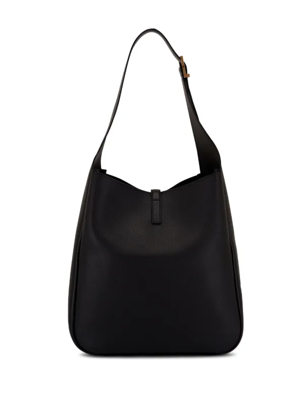 Saint Laurent Large Le 5 à 7 Leather Shoulder Bag | Black