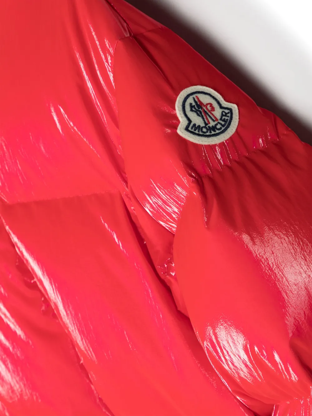 Moncler Enfant Gewatteerd jack Rood