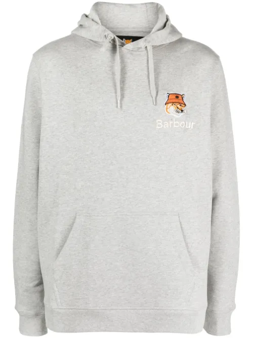 Hoodie en coton à logo brodé - Barbour - Modalova