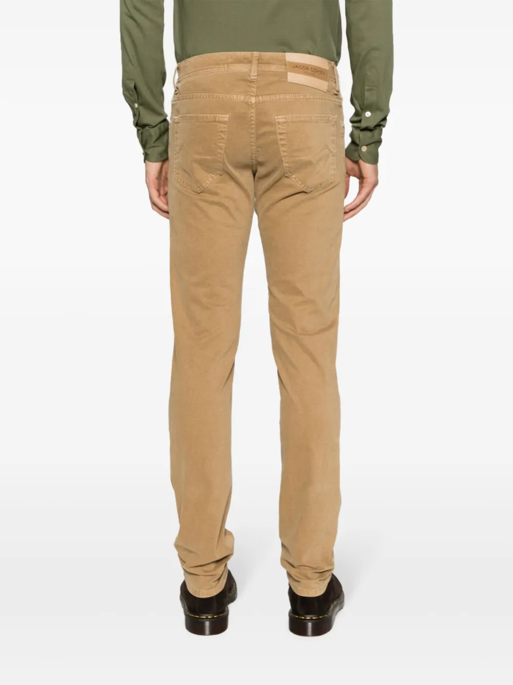 Jacob Cohën Mid waist chino Bruin