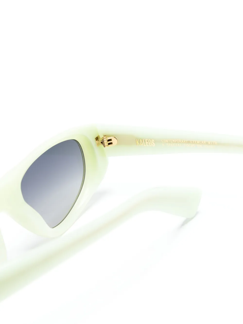 Kaleos Benjamin zonnebril met cat-eye montuur Groen