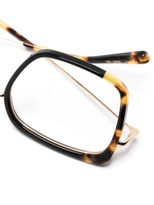 Oversized gold cheap frame glasses