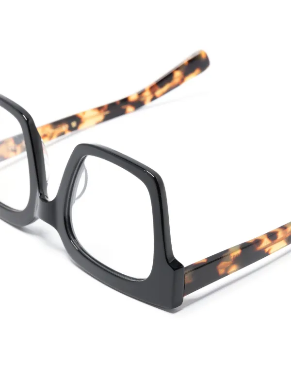 メガネ KALEOS FW25 Kaleos - Tar - 1 (TAR 1) Kaleos Tar 001 square-frame Glassed | Black | FARFETCH JO