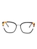 Kaleos Steele 001 butterfly-frame glasses - Black