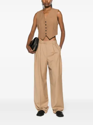 アウターその他 STELLA MCCARTNEY Woman Waistcoat Beige 6900043CU704 9200 Stella McCartney Waistcoats & Gilets for Women - FARFETCH