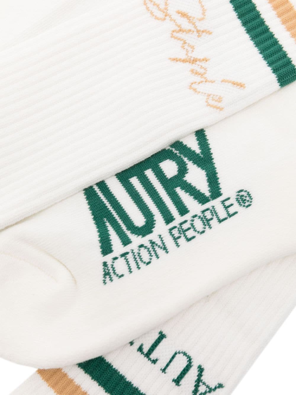 Autry x Staple sokken met logo-jacquard - Wit