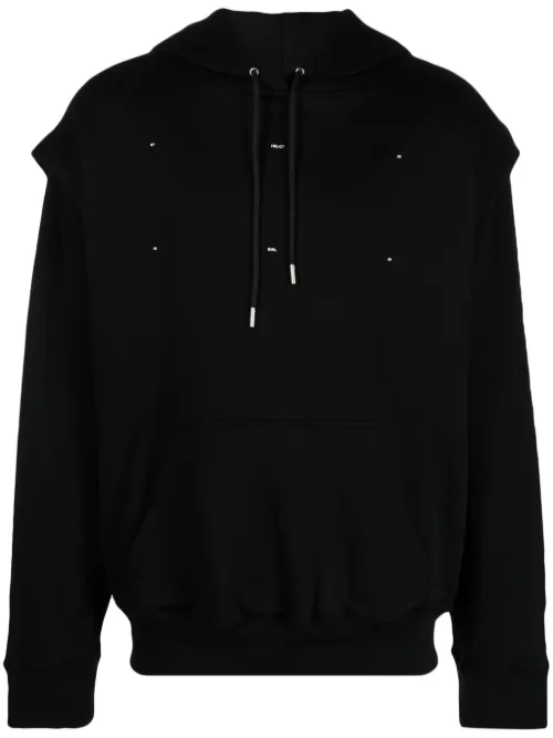 Hoodie en coton à logo brodé - HELIOT EMIL - Modalova