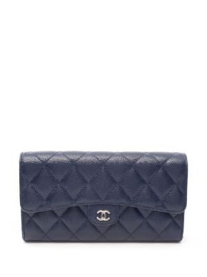 Chanel 19 Trifold Flap Wallet Quilted Lambskin Small Black 11453222