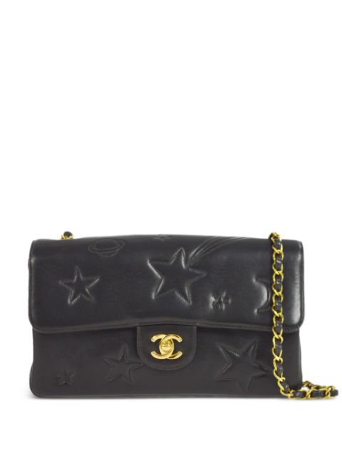 CHANEL 1995 star stitch medium Classic Flap shoulder bag Women