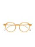 Kaleos Tyler 003 round-frame glasses - Brown