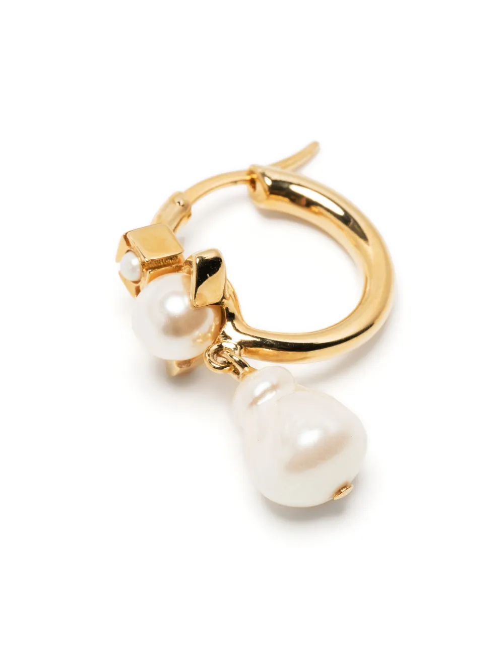Vivienne Westwood Orb Pearl Hoop Earrings Farfetch