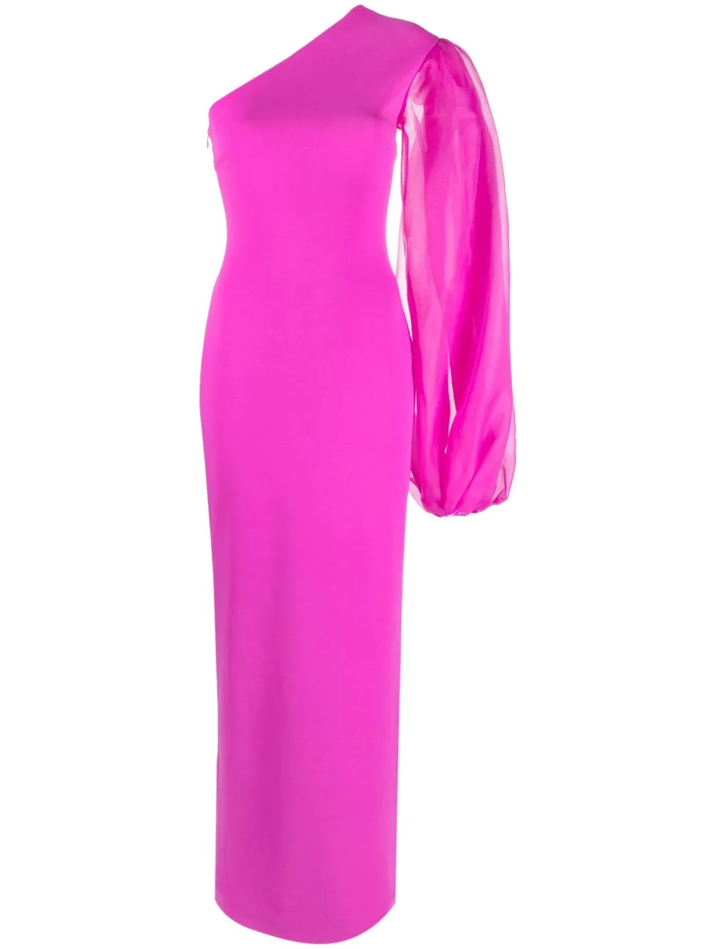 Solace London Hudson One-shoulder Gown In Pink