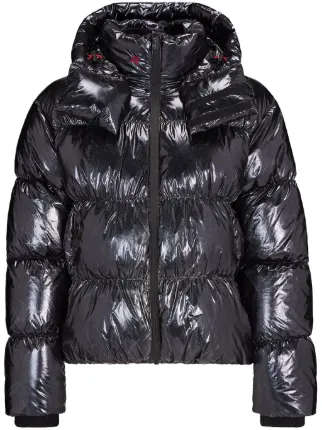Perfect Moment January metallic effect Puffer Jacket Black FARFETCH AO