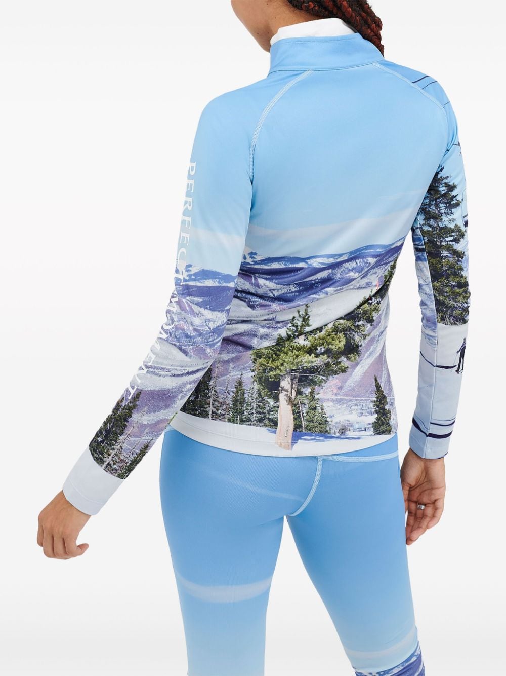 Shop Perfect Moment X Dede Johnston Thermal Base Layer In Blue