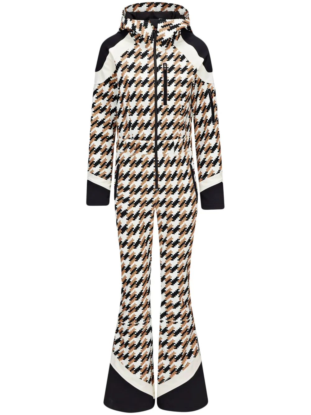 Shop Perfect Moment Allos Houndstooth Ski Suit In White