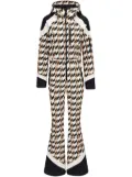 Perfect Moment Allos houndstooth ski suit - White