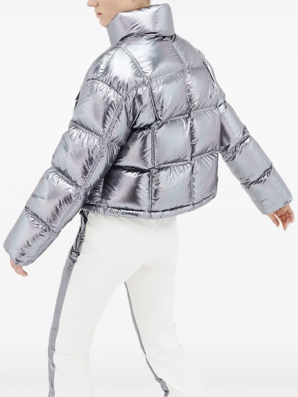 Silver metallic ski on sale jacket