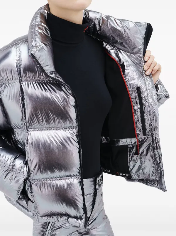 Metallic ski jacket womens deals