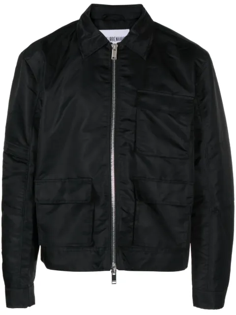 Han Kjøbenhavn zip-up collared shirt jacket