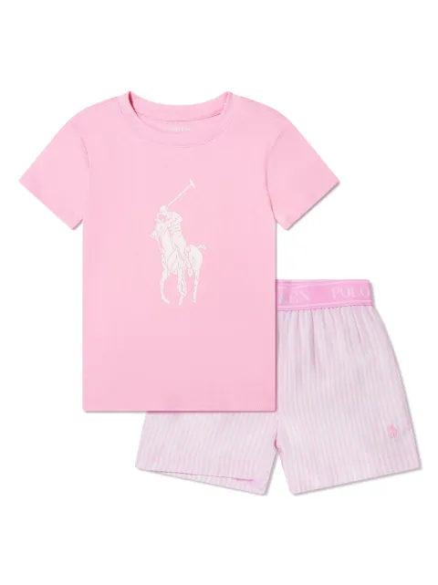 POLO RALPH LAUREN KIDS Polo Pony striped pyjama set