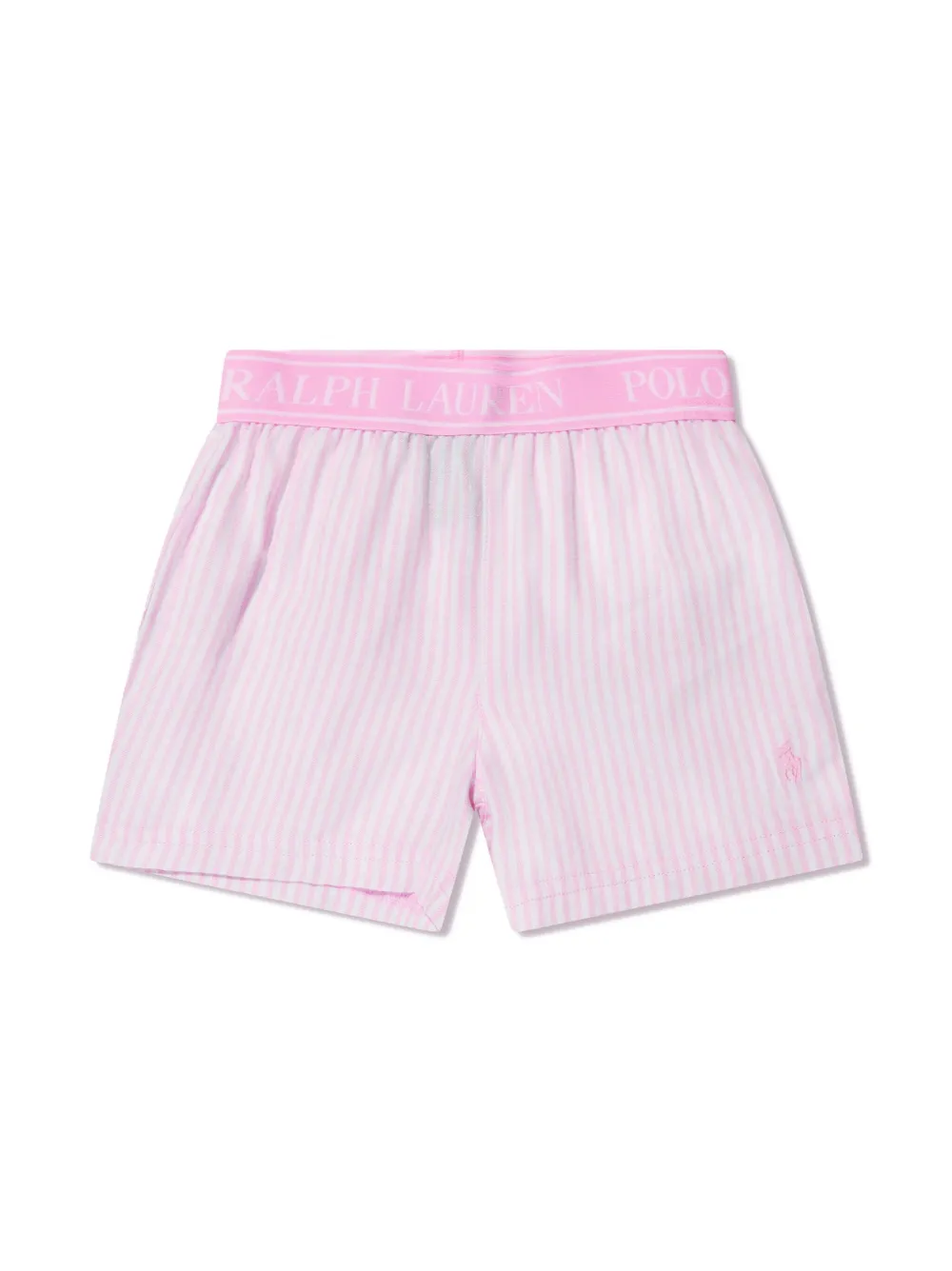 Polo Ralph Lauren Girls T-shirt And Shorts Pyjama Set In Pink