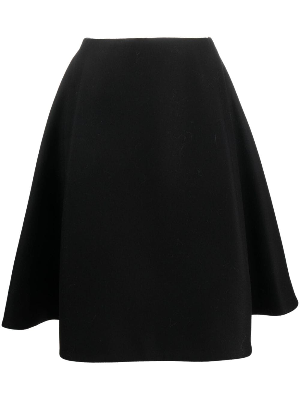 Khaite High-waisted Pleat-detail Midi Skirt In Black