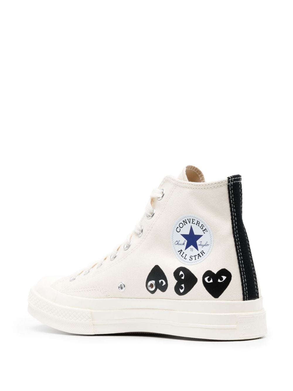 Shop Comme Des Garçons Play X Converse Chuck 70 High-top Sneakers In Neutrals