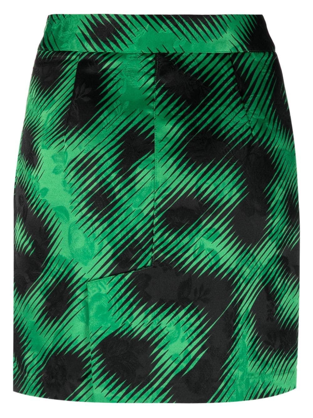 Essentiel Antwerp Edeny leopard-print miniskirt - Groen