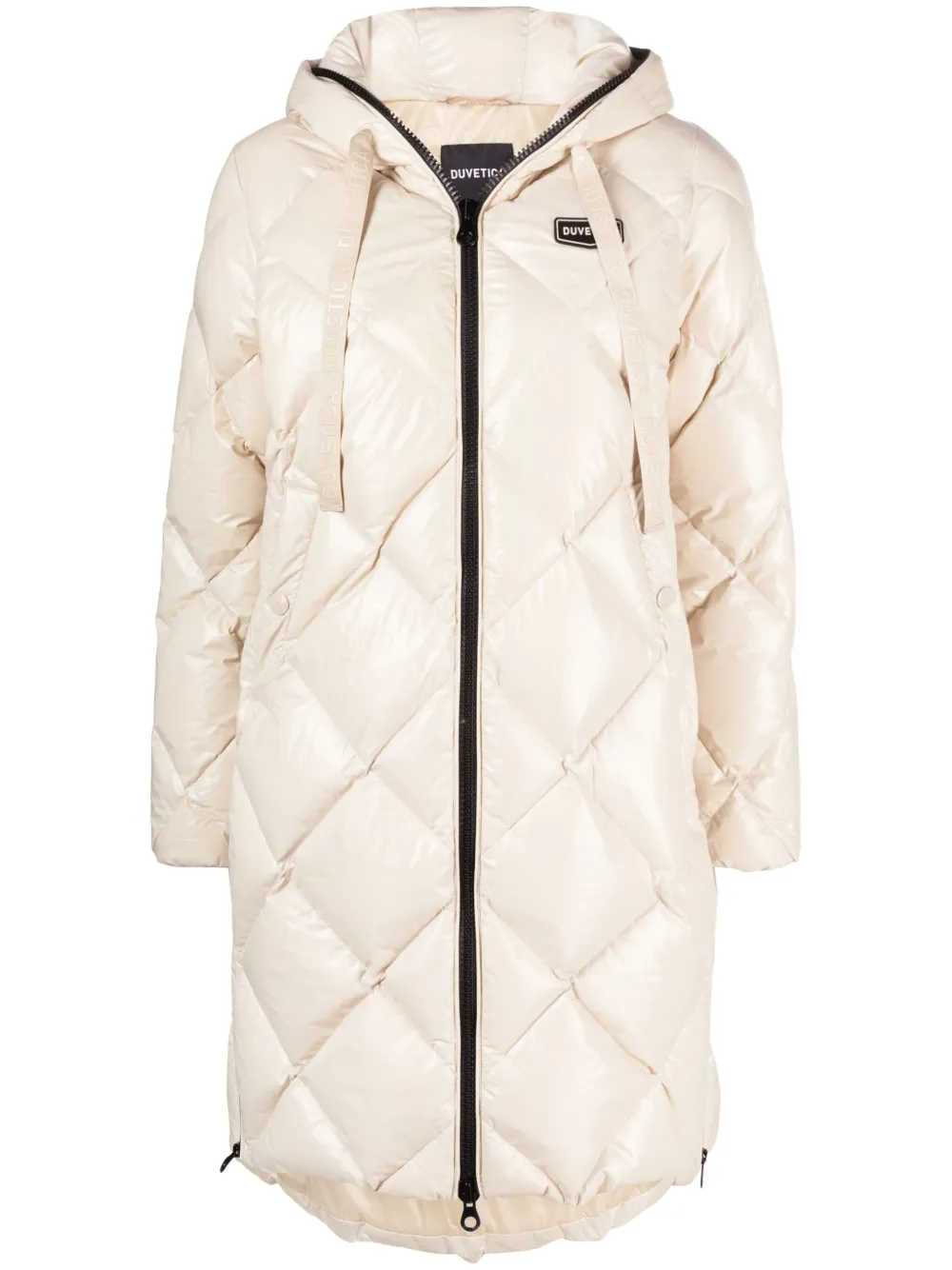 Duvetica Jas met logopatch Beige