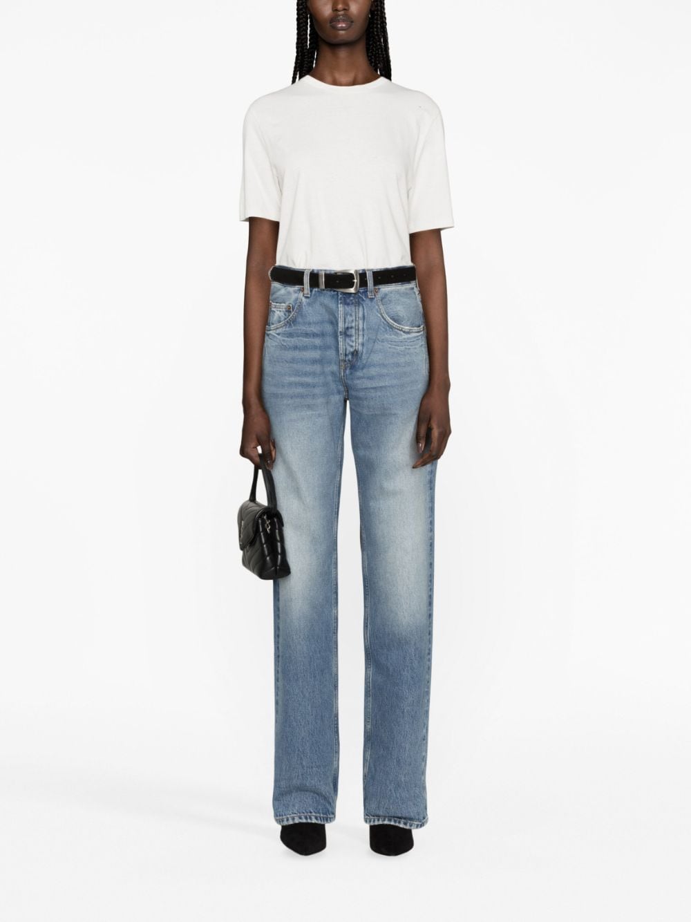 Image 2 of Saint Laurent mid-rise straight-leg jeans