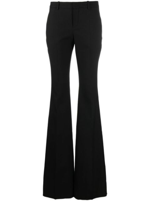 Saint Laurent low-rise flared wool trousers