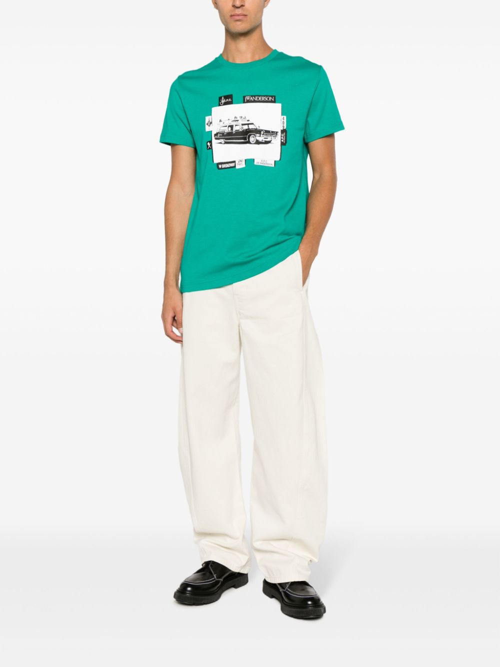 JW Anderson x A.P.C. Jo graphic-print T-shirt - Groen