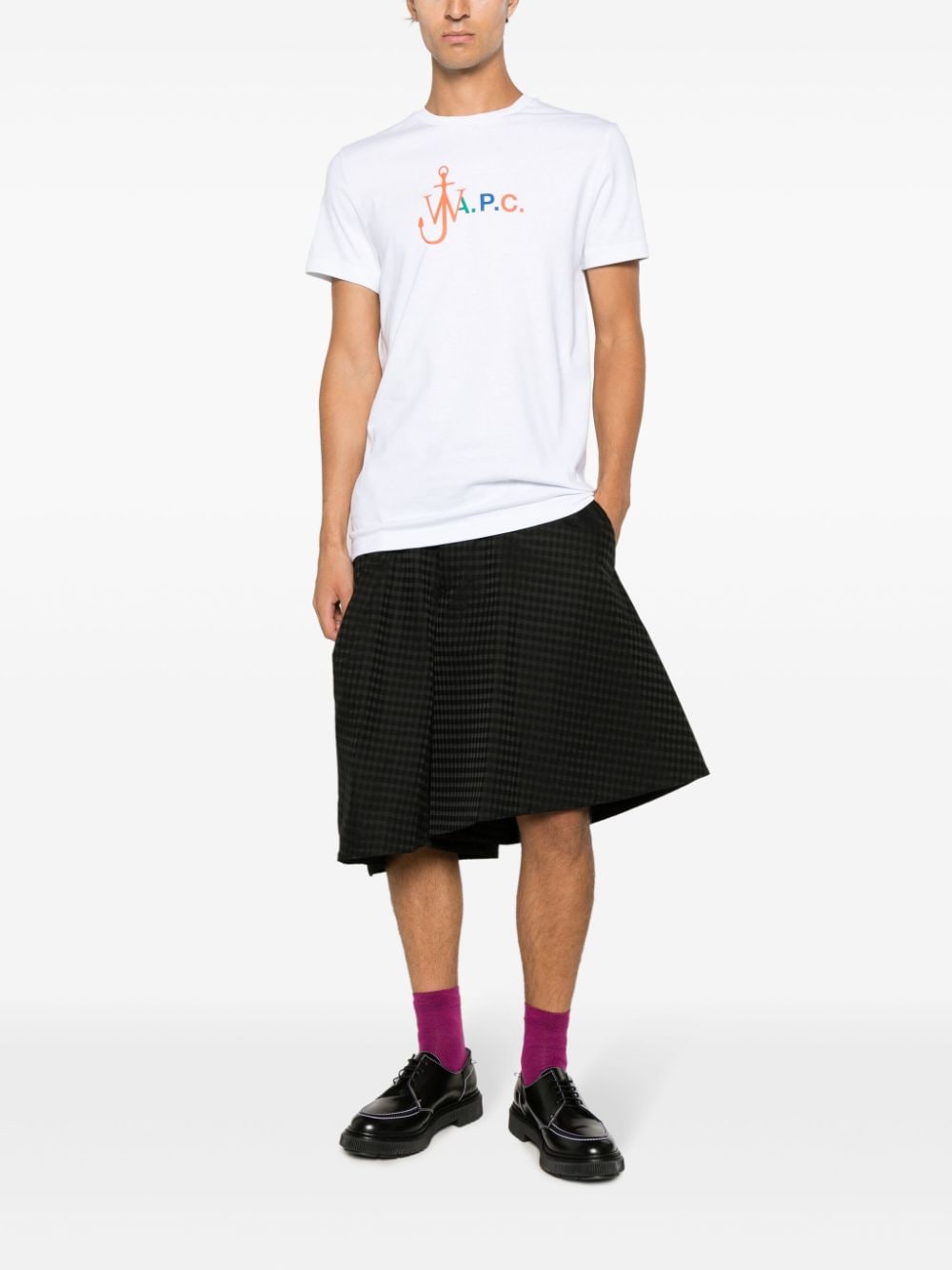 JW Anderson Anchor logo-print T-shirt - Wit