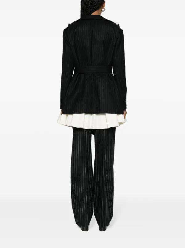 Sacai Suiting Bonding Layered Blazer | White | FARFETCH ZA